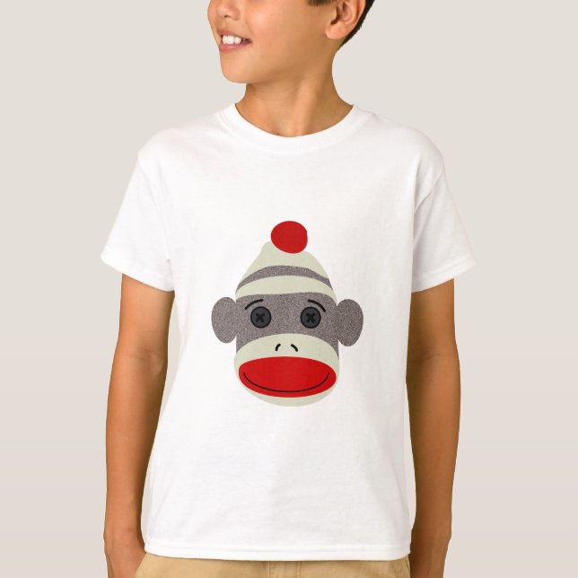 Sock Monkey Face T-Shirt (Front)