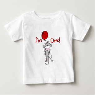 Sock Monkey First Birthday Tshirts and Gifts