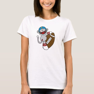 Sock Monkey Football T shirts and Gifts