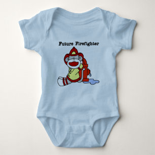 Sock Monkey Future Firefighter Tshirts and Gifts