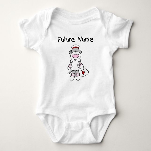 Sock  Monkey Future Nurse T-shirts and Gifts (Front)