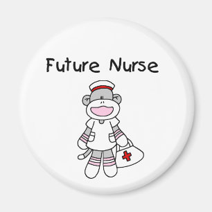 Sock Monkey Future Nurse T-shirts and Gifts Magnet