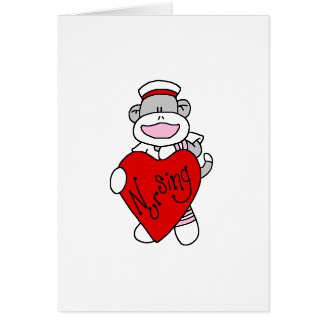 Sock Monkey I Love Nursing T-shirts and Gifts (Front)