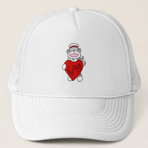 Sock Monkey I Love Nursing T-shirts and Gifts Trucker Hat