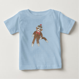 Sock Monkey infant creeper