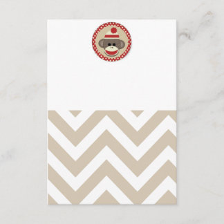 Sock monkey invitation