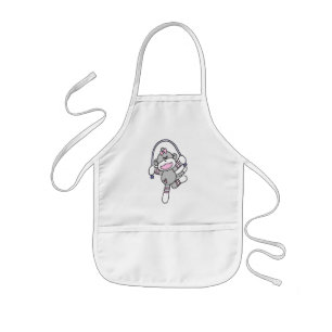 Sock Monkey Jumping Rope Tshirts and Gifts Kids Apron