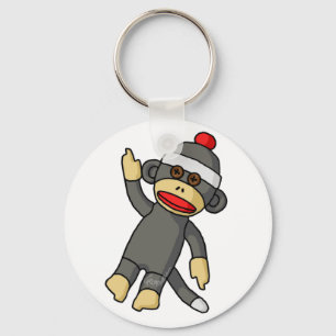 Sock Monkey Key Ring