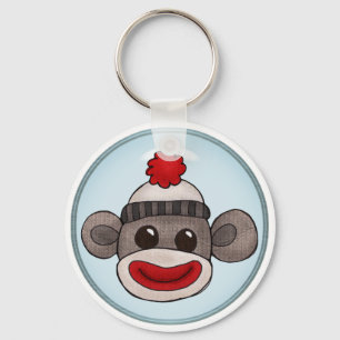 Sock Monkey Key Ring