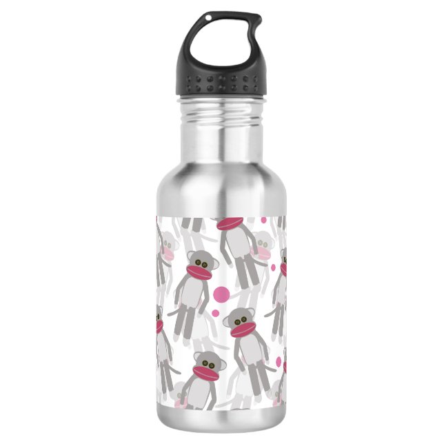 Sock Monkey Madness 710 Ml Water Bottle (Front)