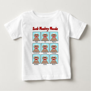 Sock Monkey Moods Infant's T-Shirt