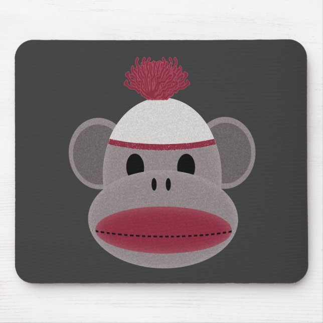Sock Monkey Mouse Pad (Front)