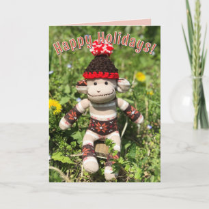 Sock Monkey - Nordic Christmas Cards