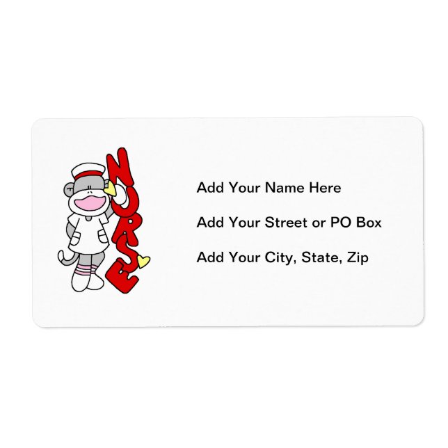 Sock Monkey Nurse T-shirts and Gifts (Front)