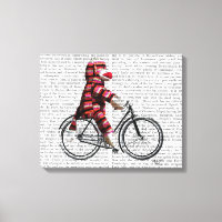Sock Monkey on Bicycle