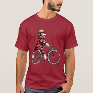Sock Monkey on Bicycle T-Shirt