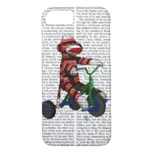 Sock Monkey on Tricycle Case-Mate iPhone Case