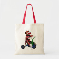 Sock Monkey on Tricycle