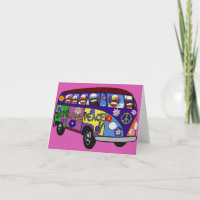 Sock Monkey Peace Bus 