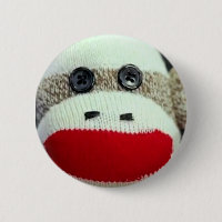 Sock monkey pin