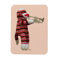 Sock Monkey Playing Trumpet 2