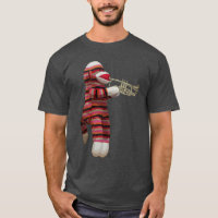 Sock Monkey Playing Trumpet 2