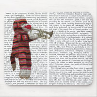 Sock Monkey Playing Trumpet