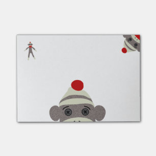 Sock Monkey Post-it Notes