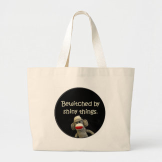 Sock Monkey Slurs Large Tote Bag