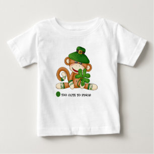 Sock Monkey St.Patrick's Day Infant T-Shirts