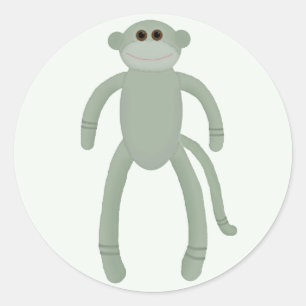 Sock Monkey Stickers