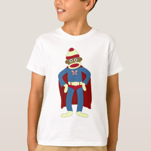 Sock Monkey Superhero T-Shirt