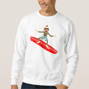 Sock Monkey Surfer Sweatshirt