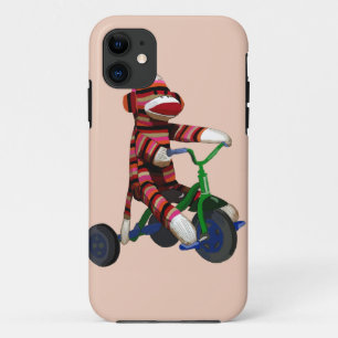 Sock Monkey Tricycle iPhone 11 Case