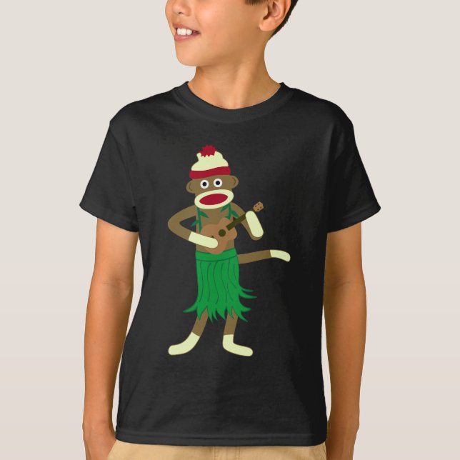 Sock Monkey Ukulele T-Shirt (Front)