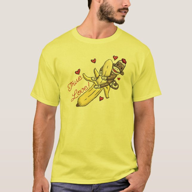 Sock Monkey Valentine Merchandise T-Shirt (Front)