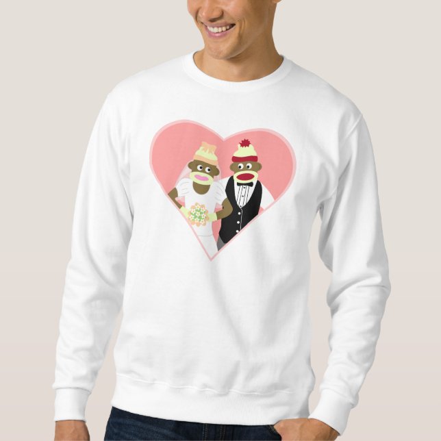 Sock Monkey Wedding Sweatshirt (Front)