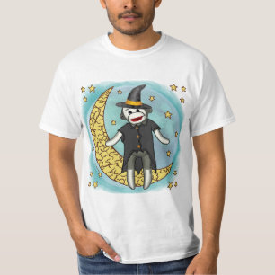 Sock Monkey Witch  custom t-shirts