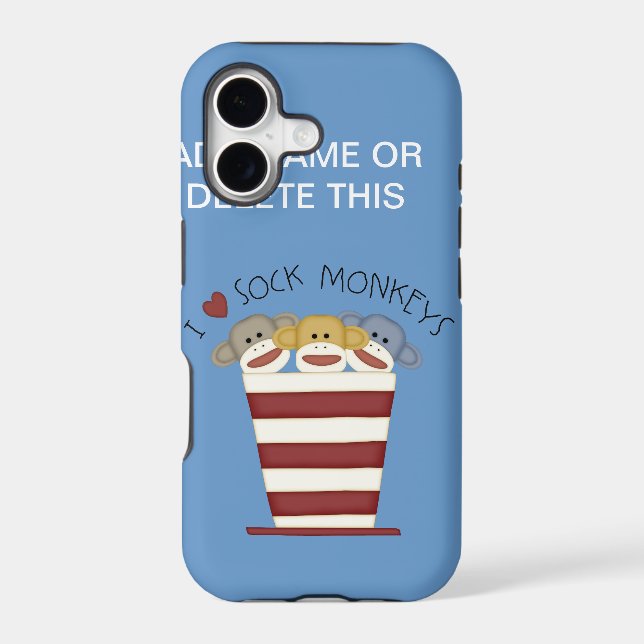 SOCK MONKEY'S Barely There iPhone 5 CASE (Back)