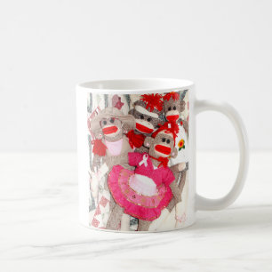 Sock Monkeys for the Cure Pink Ribbon Mug