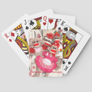 Sock Monkeys for the Cure Playing Cards