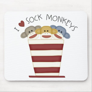 Sock Monkeys Mouse Pad
