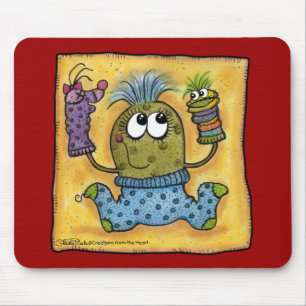 Sock Puppet Fun Mouse Pad