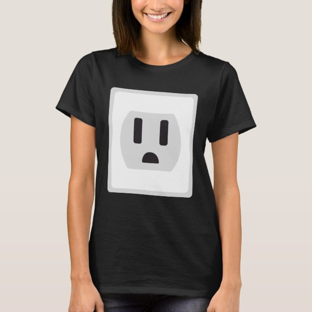 Socket Easy Plug And Socket Couple Halloween Costu T-Shirt (Front)