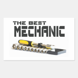 Socket wrenches rectangular sticker