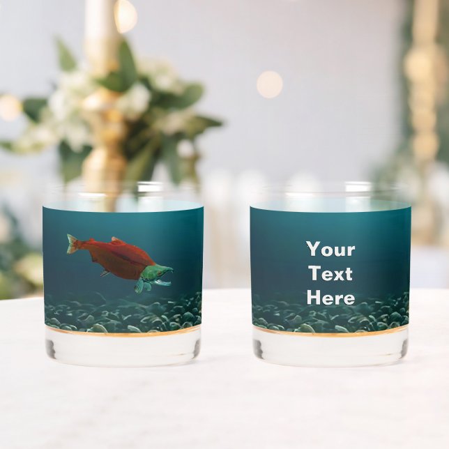Sockeye Salmon Whiskey Glass (Insitu (Wedding))