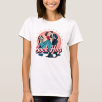 Sockhop 50s Dance Retro Couple Graphic