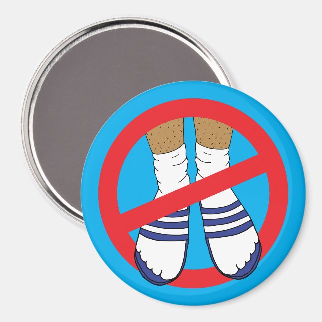 Socks and Sandals Funny Cruise Stateroom Door Magnet (Front/Back)