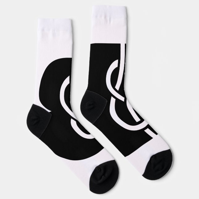 Socks - black & white (Right)
