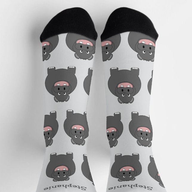Socks Hippopotamus Design (Top)